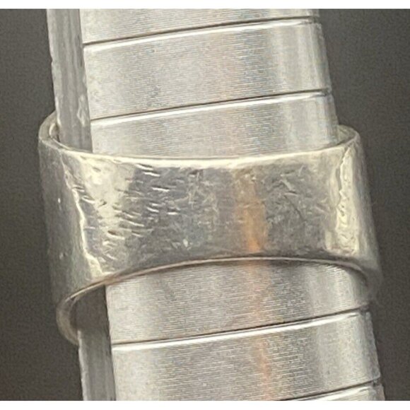 Amethyst 925 Silver Ring Bold Asymmetrical Oval Gem Quality  Sz 8.5 9.7 g Unisex - Picture 11 of 15